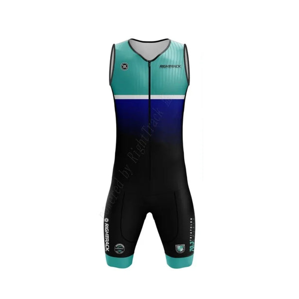 Macaquinho Triátlon Masculino RightTrack Verde água e Preto