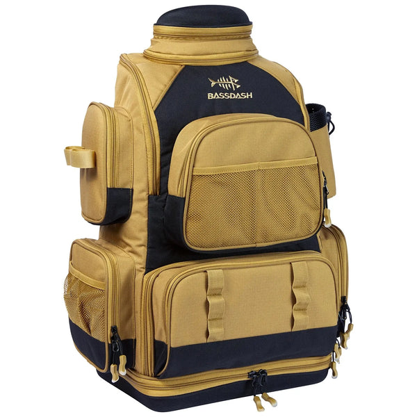 Mochila Pesca Bassdash Multifuncional Tática Impermeável Khaki
