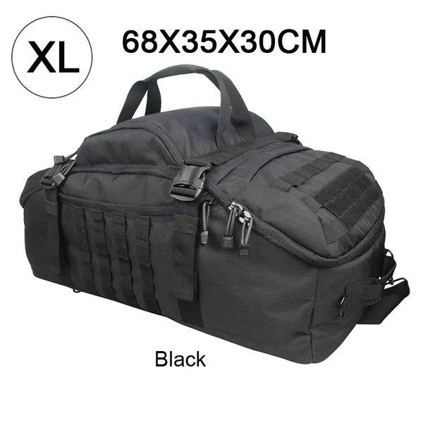 Bolsa de Academia Grande Tática 80L Multifuncional - Preta