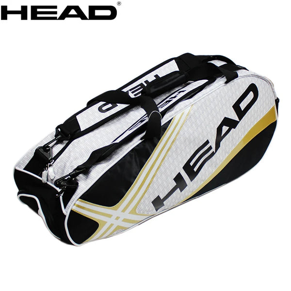 Raqueteira Head 3-6 Raquetes de Tênis com Compartimento para Sapatos Amarela
