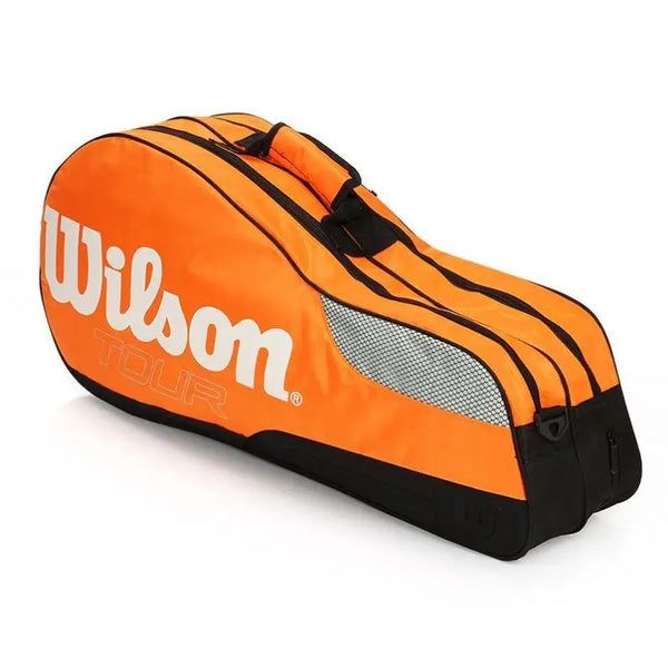 Raqueteira Wilson Tênis 6 Raquetes Laranja