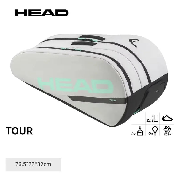 Raqueteira Head Tour Series CCT+ 6 Raquetes de Tênis Cinza