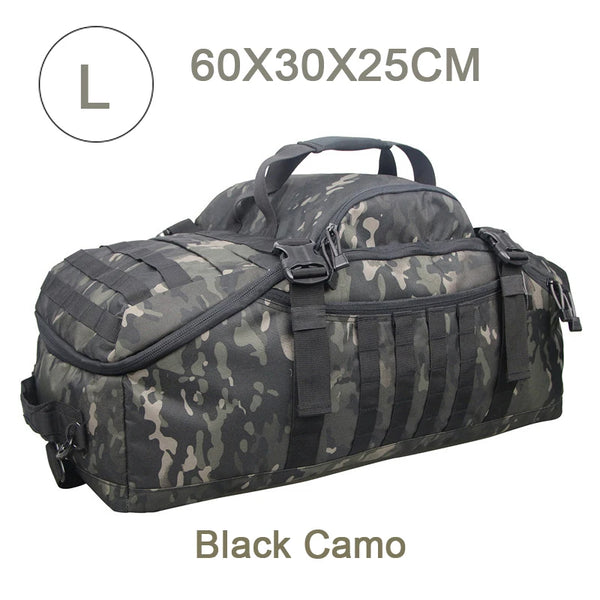 Bolsa de Academia Grande Tática 60L Multifuncional - Camuflado