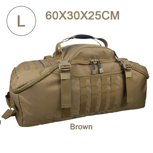 Bolsa de Academia Grande Tática 60L Multifuncional - Khaki