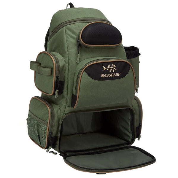 Mochila Pesca Bassdash Multifuncional Tática Leve Impermeável Verde