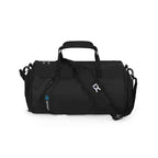 Bolsa de Academia IX Sport Pequena e Discreta preta, vista frontal em ângulo, com alças de mão e alça de ombro, ideal para o essencial do treino e dia a dia urbanno