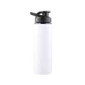 Garrafa de Academia Alumínio 600ml Branca Urbanno: Ideal para sua hidratação nos treinos e no dia a dia. Leve, resistente e com design moderno. Compre agora!