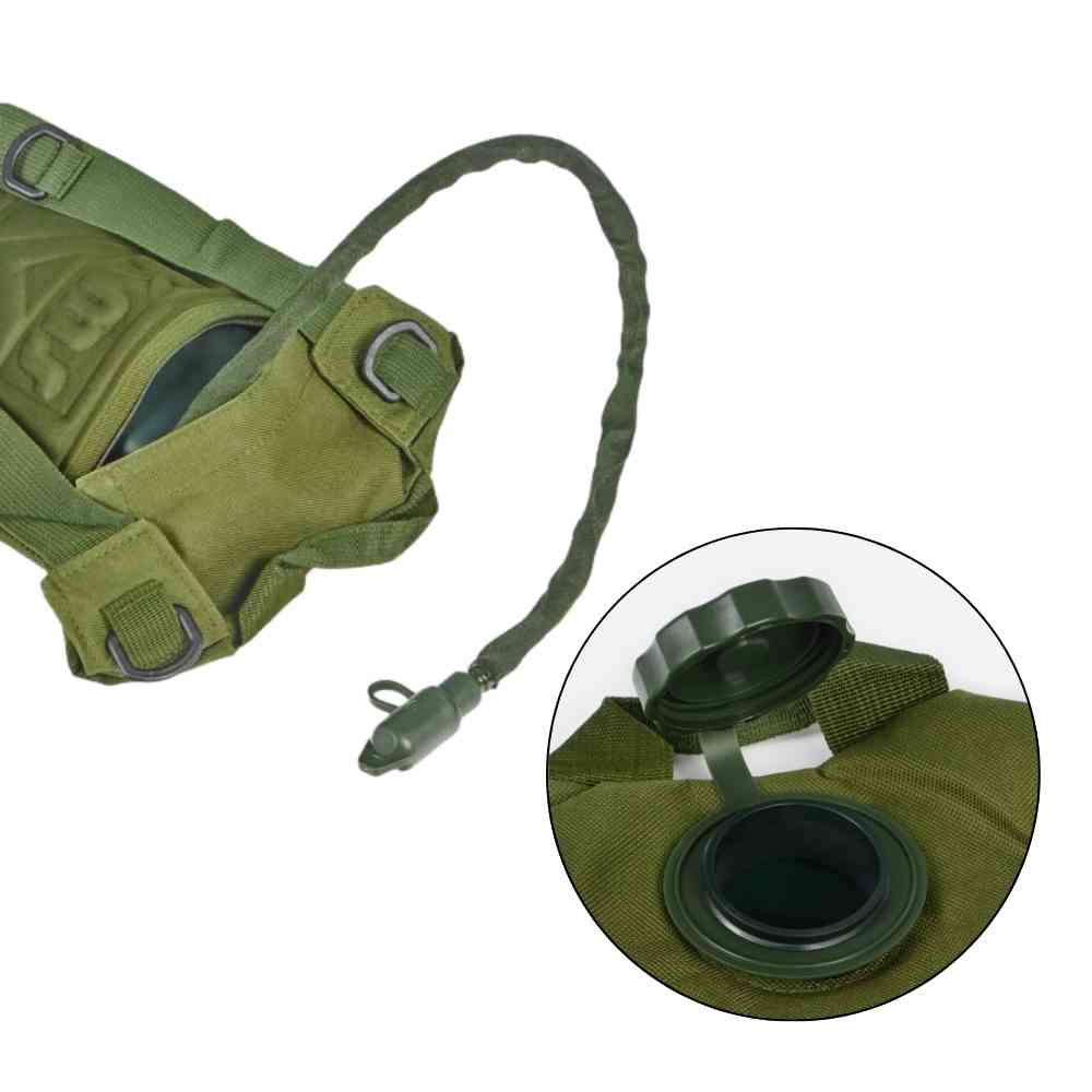 Mochila de Hidratação 3L com Reservatório TPU para Corrida e Ciclismo Verde Militar