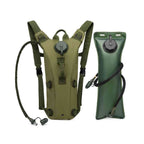 Mochila de Hidratação 3L com Reservatório TPU para Corrida e Ciclismo Verde Militar