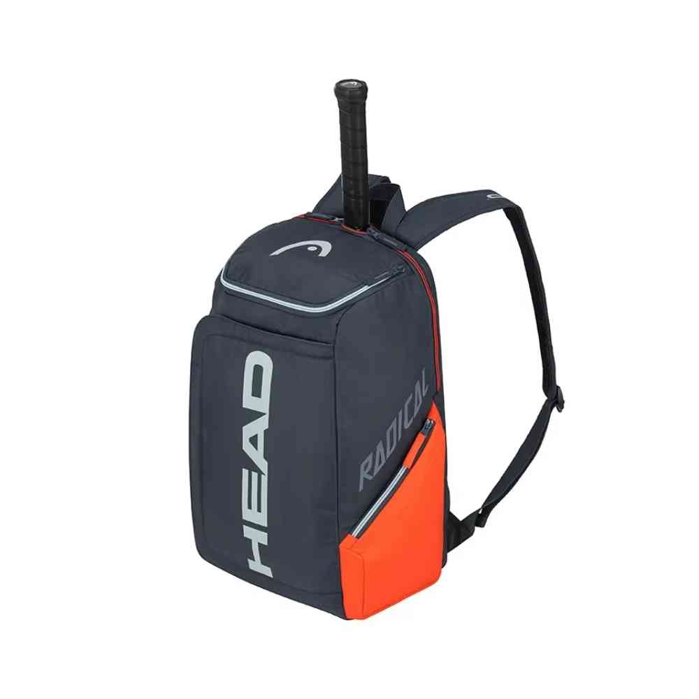 Mochila Raqueteira Head Radical Azul e Laranja com Compartimento de Sapatos