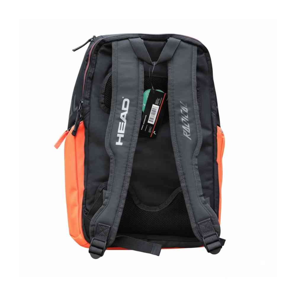 Mochila Raqueteira Head Radical Azul e Laranja com Compartimento de Sapatos
