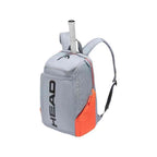 Mochila Raqueteira Head Radical Cinza e Laranja com Compartimento de Sapatos