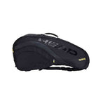 Raqueteira Head Radical CCT para 6 Raquetes de Tênis Preta Urbanno, vista frontal, com design moderno e logo HEAD em destaque, ideal para atletas que buscam estilo e praticidade